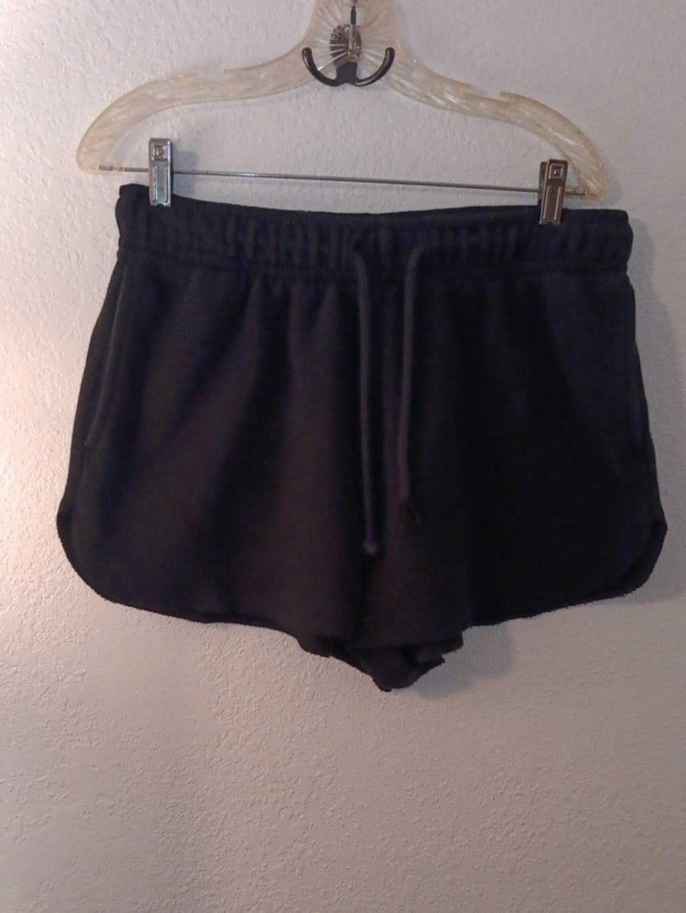 wild fable Black Drawstring Faux Cut Off Athletic Lounge Sweat Shorts